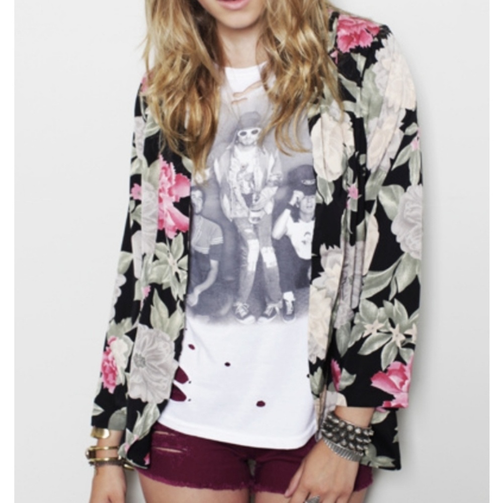 Minkpink floral Elisa day soft jacket xs